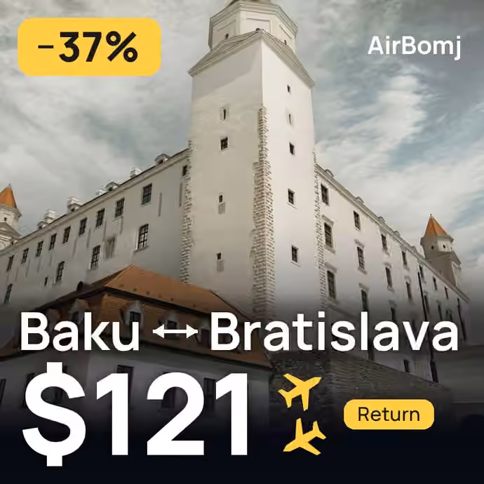 Baku → Bratislava for $121