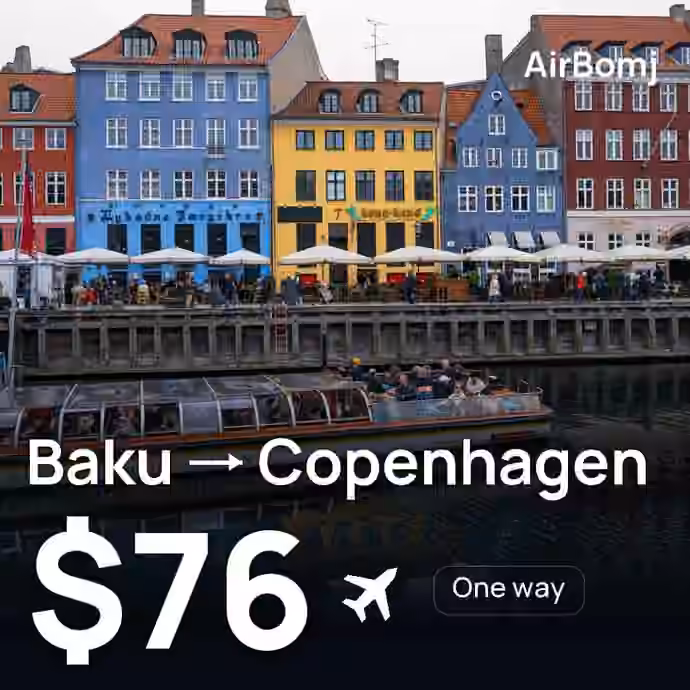 Baku → Copenhagen for $76