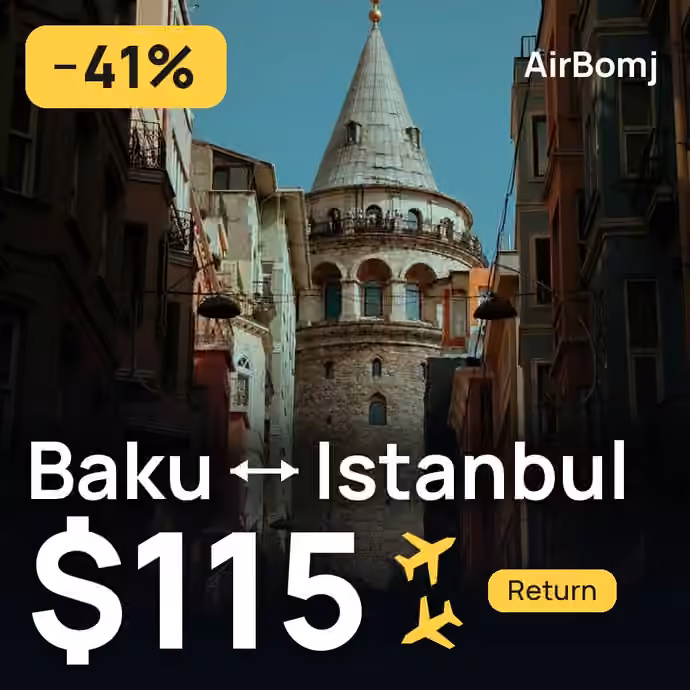 Baku → Istanbul for $115