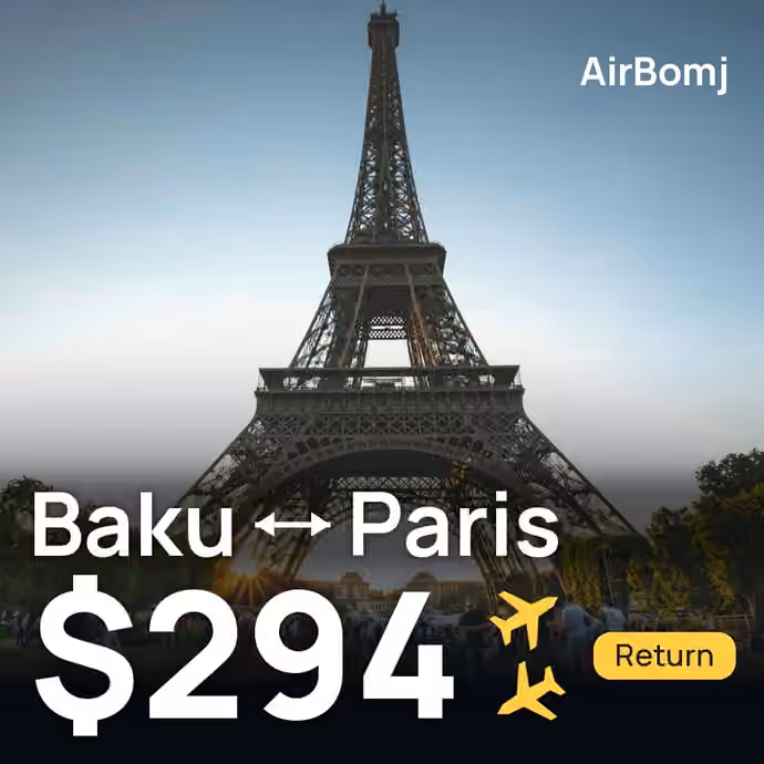 Baku → Paris for $294