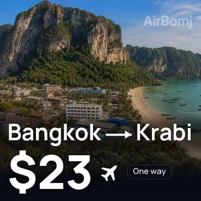 Bangkok → Krabi for $23