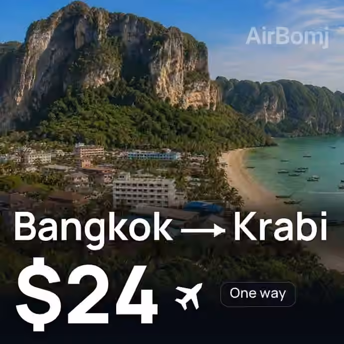 Bangkok → Krabi for $24