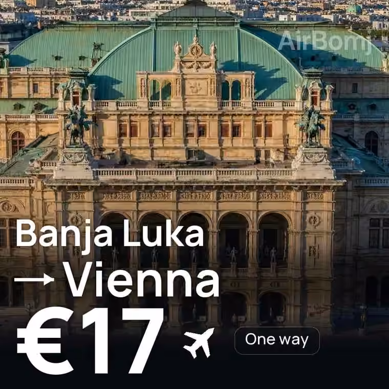 Banja Luka → Vienna for €17
