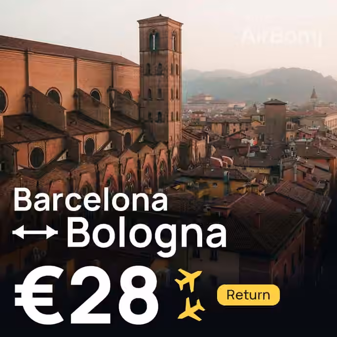 Barcelona → Bologna for €28