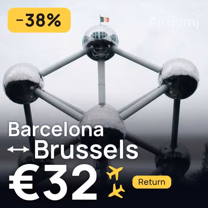Barcelona → Brussels for €32