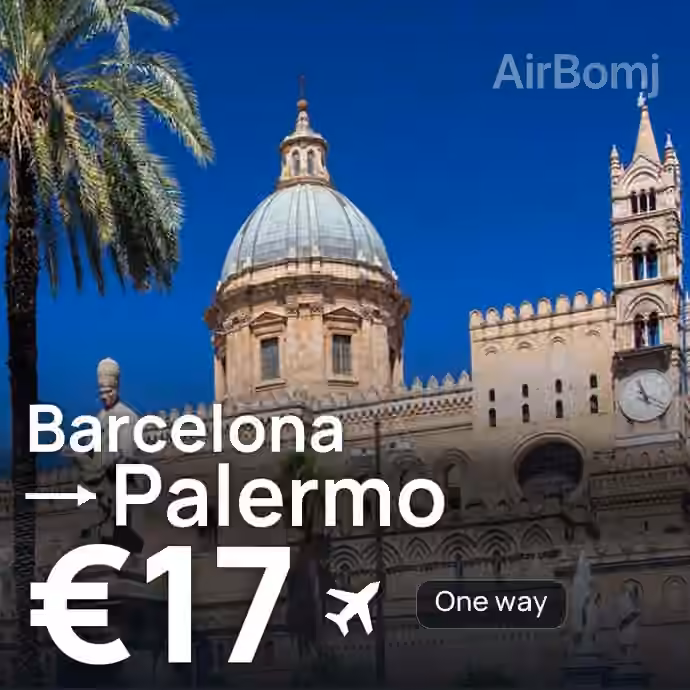 Barcelona → Palermo for €17