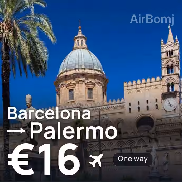 Barcelona → Palermo for €16