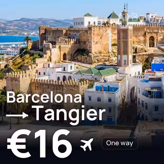 Barcelona → Tangier for €16