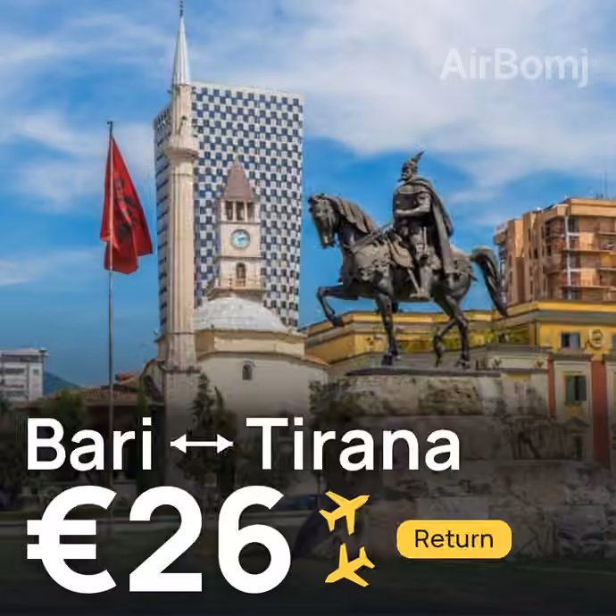 Bari → Tirana for €26