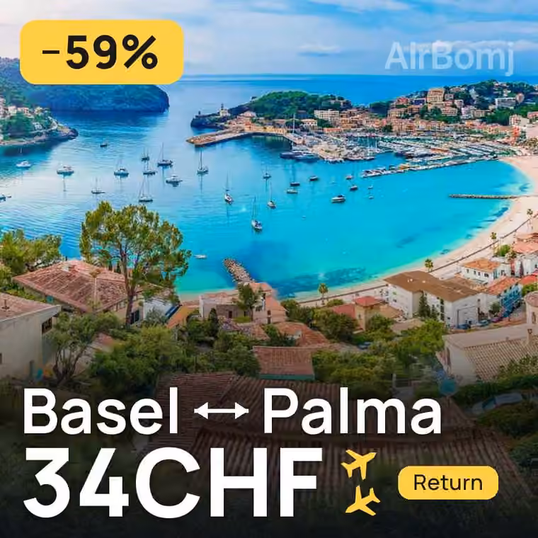 Basel → Palma for 34 CHF