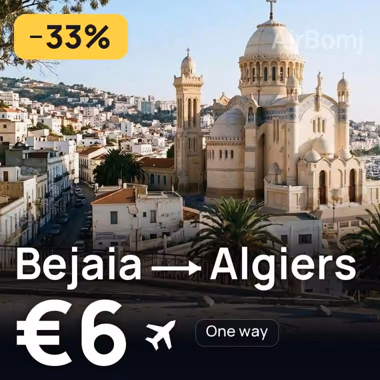 Bejaia → Algiers for €6