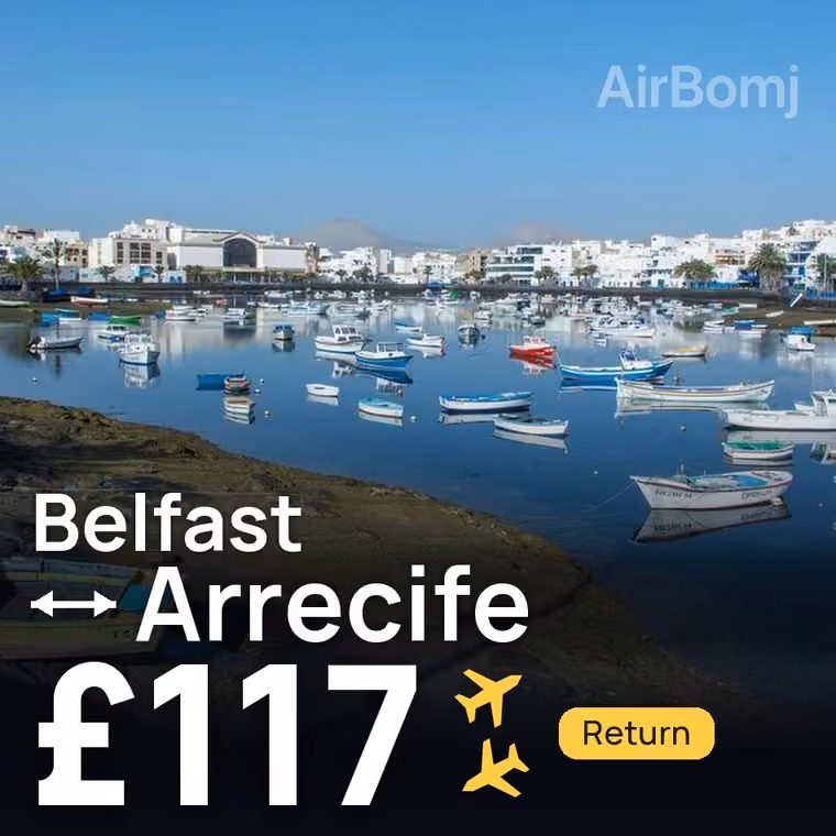 Belfast → Arrecife for £117