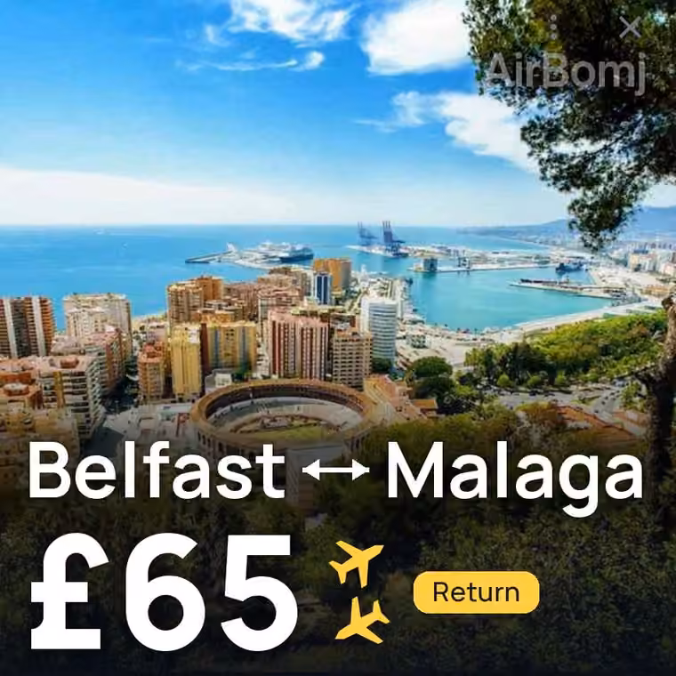 Belfast → Malaga for £65