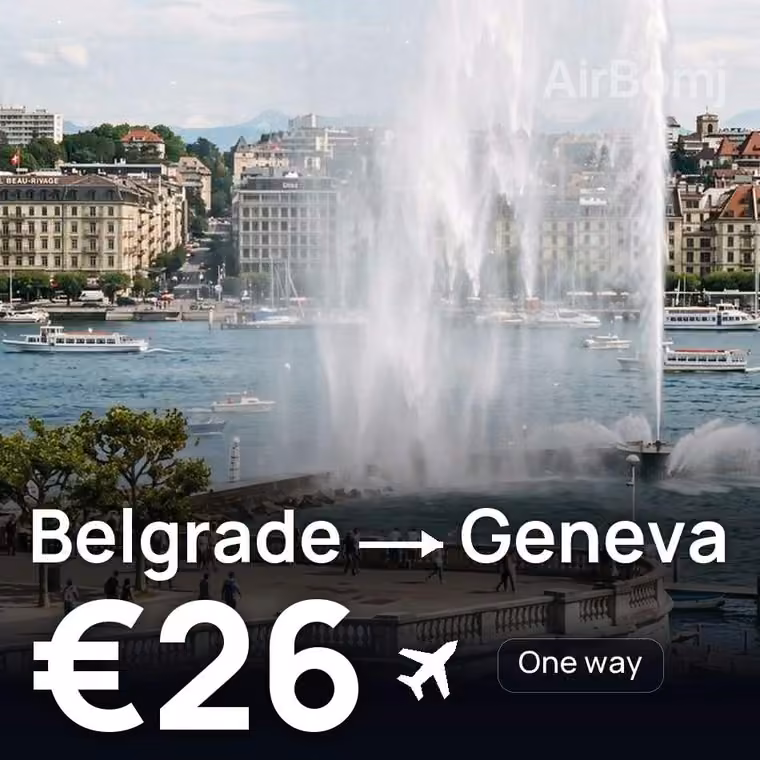 Belgrade → Geneva for €26