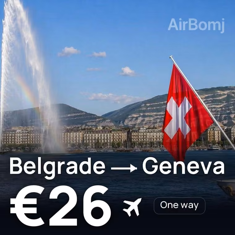 Belgrade → Geneva for €26