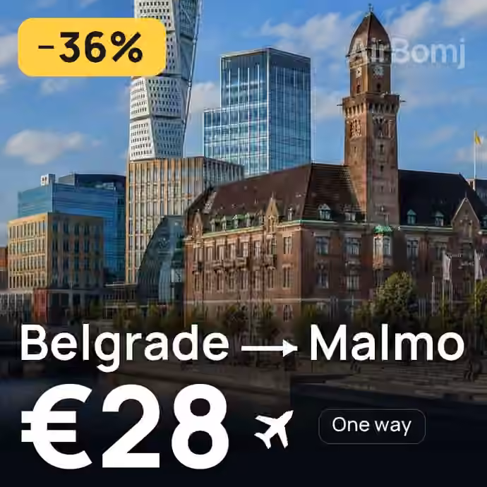 Belgrade → Malmo for €28