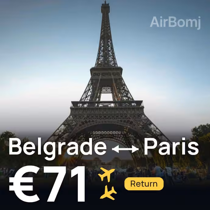 Belgrade → Paris for €71
