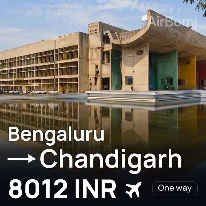 Bengaluru → Chandigarh for 8012 INR