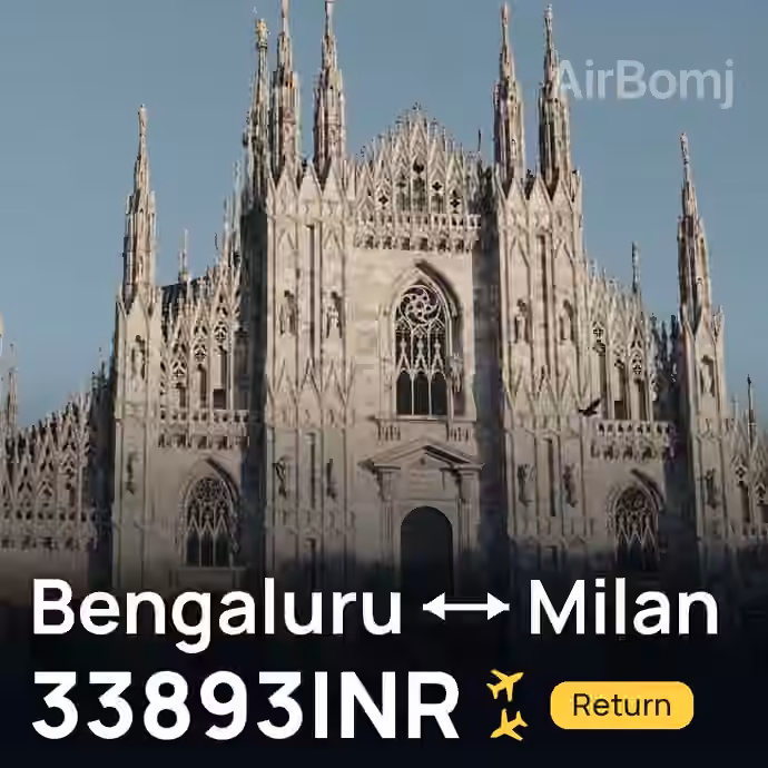 Bengaluru → Milan for 33893 INR