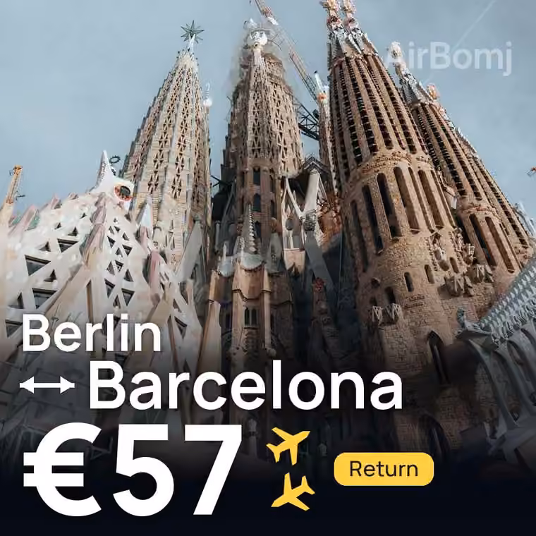 Berlin → Barcelona for €57