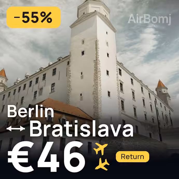 Berlin → Bratislava for €46