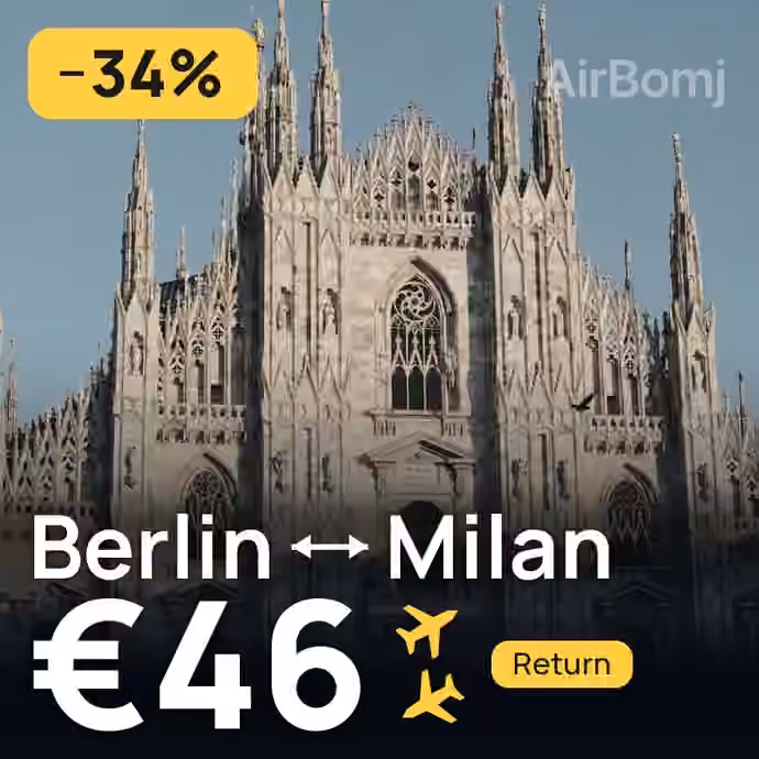 Berlin → Milan for €46