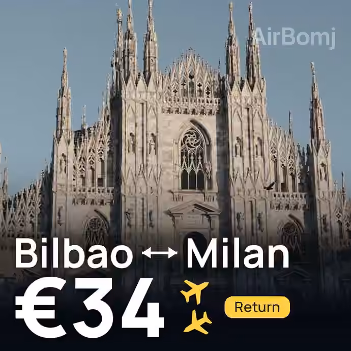 Bilbao → Milan for €34