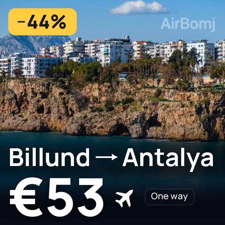 Billund → Antalya for €53