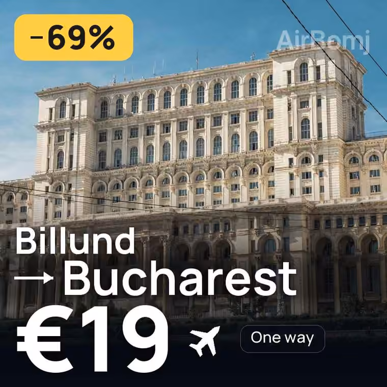 Billund → Bucharest for €19