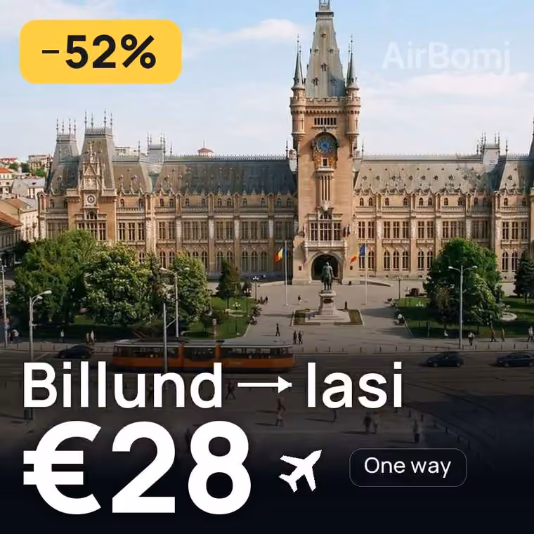Billund → Iasi for €28