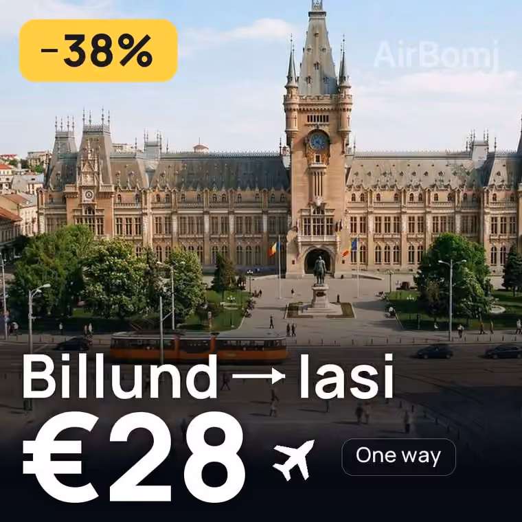 Billund → Iasi for €28