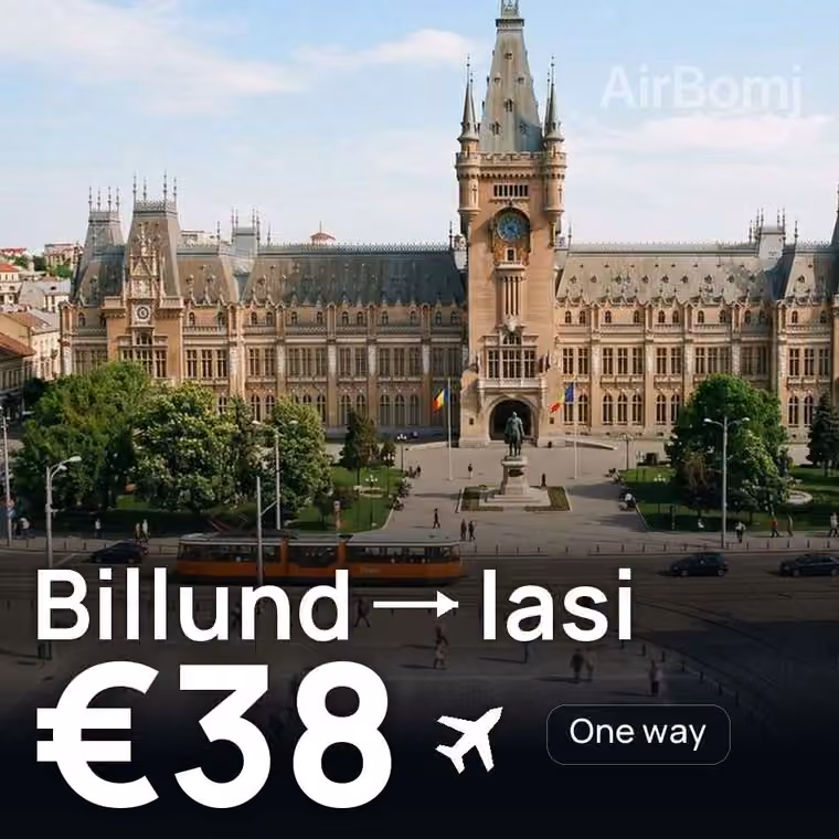 Billund → Iasi for €38
