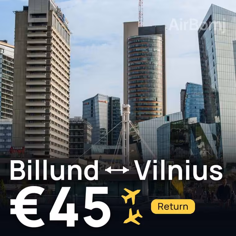 Billund → Vilnius for €45