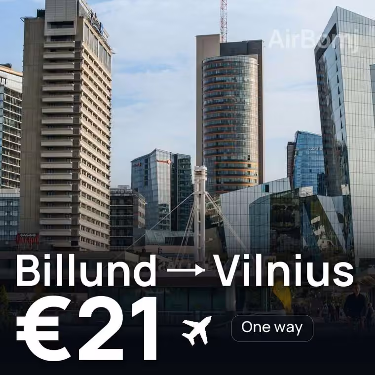 Billund → Vilnius for €21