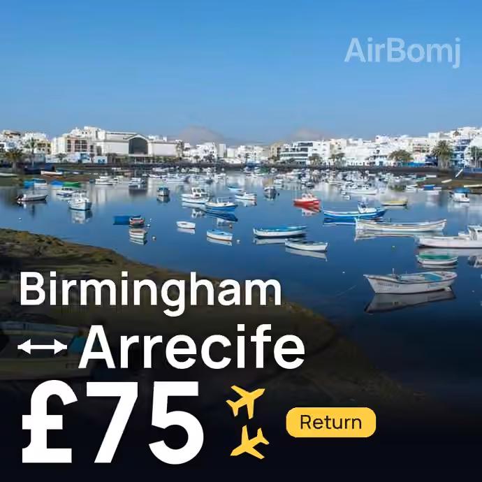 Birmingham → Arrecife for £75