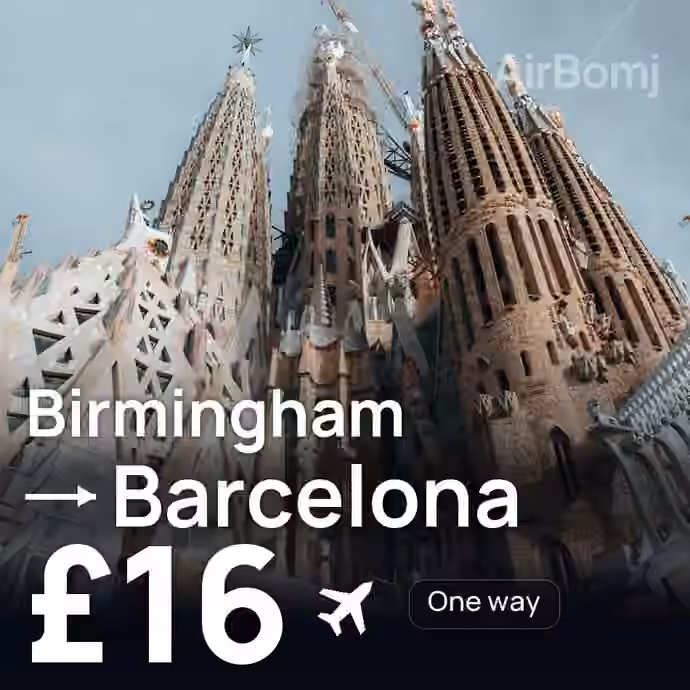 Birmingham → Barcelona for £16