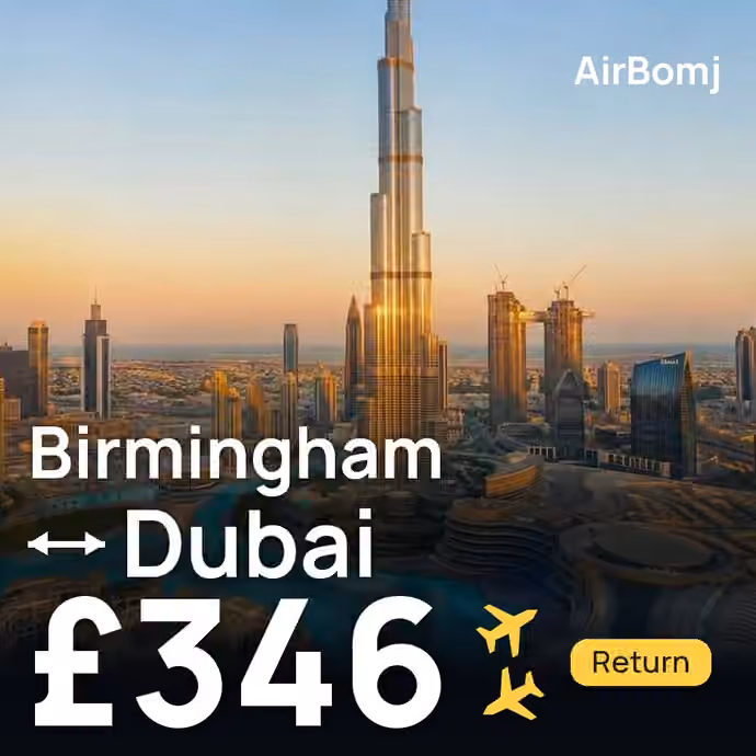 Birmingham → Dubai for £346