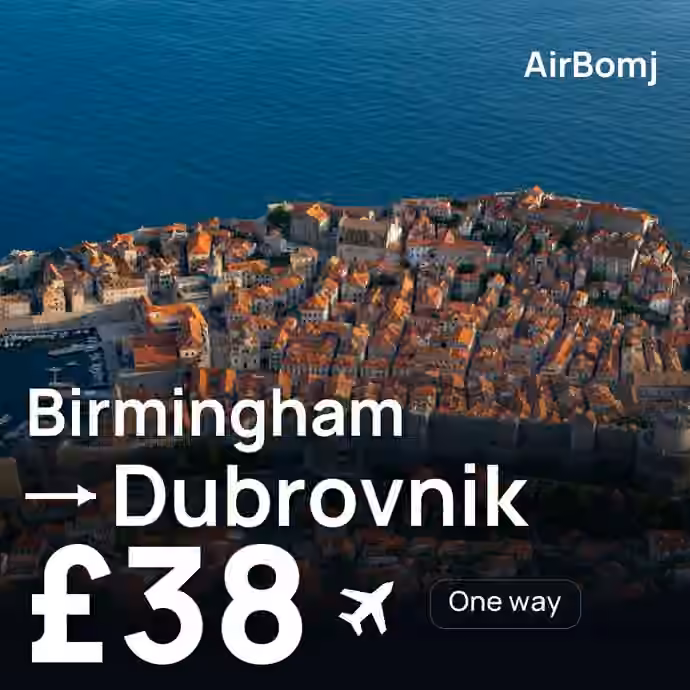 Birmingham → Dubrovnik for £38