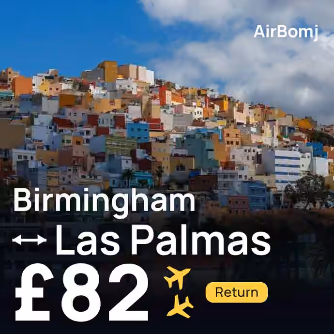 Birmingham → Las Palmas for £82