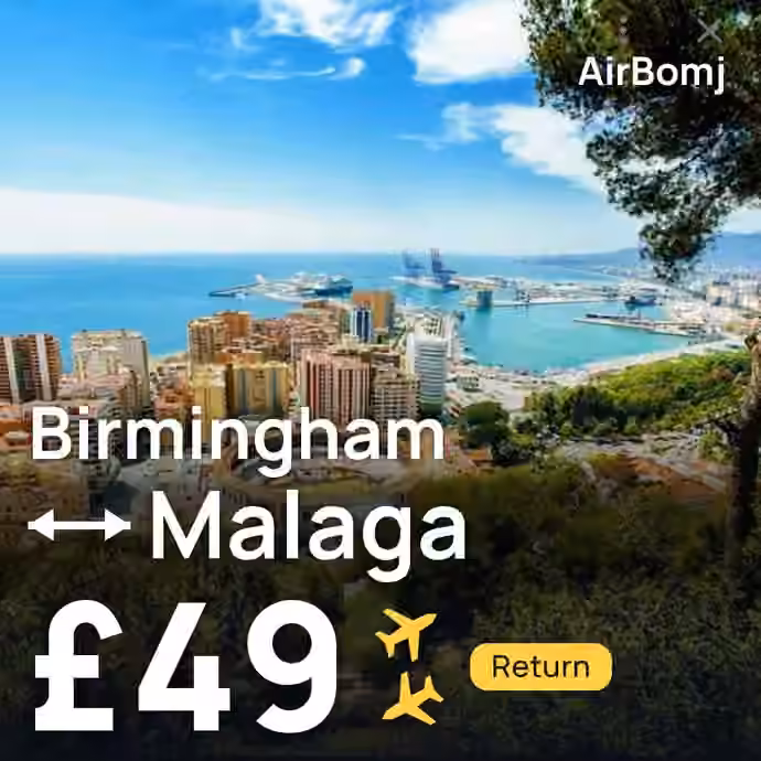 Birmingham → Malaga for £49