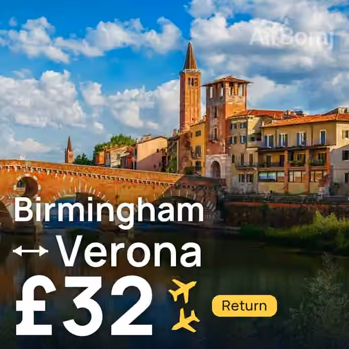 Birmingham → Verona for £32