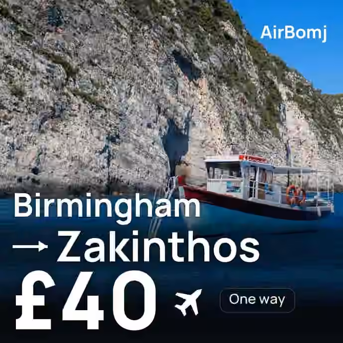 Birmingham → Zakinthos for £40