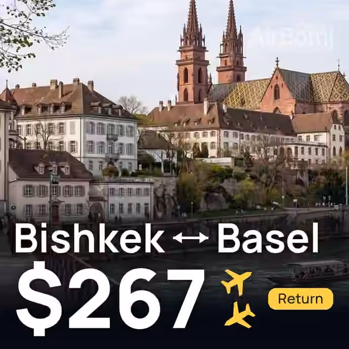 Bishkek → Basel for $267
