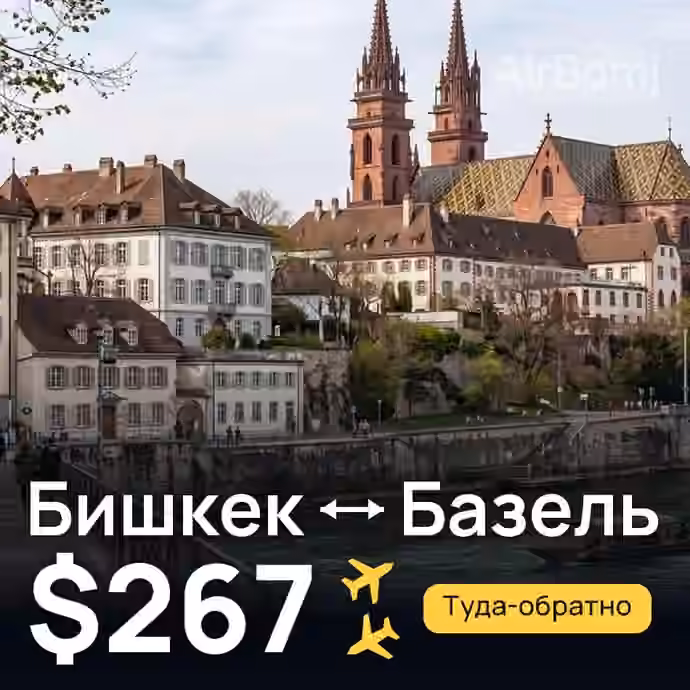 Бишкек → Базель — лучшая цена $267