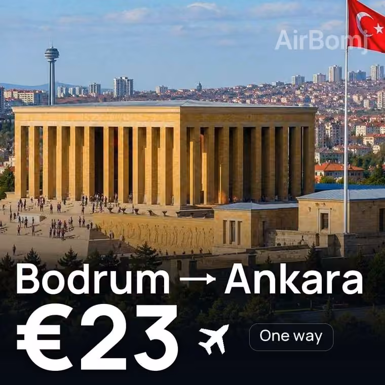 Bodrum → Ankara for €25