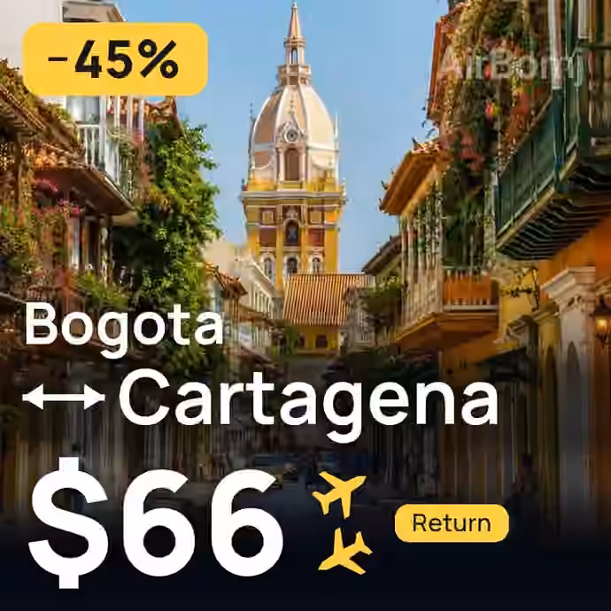 Bogota → Cartagena for $66