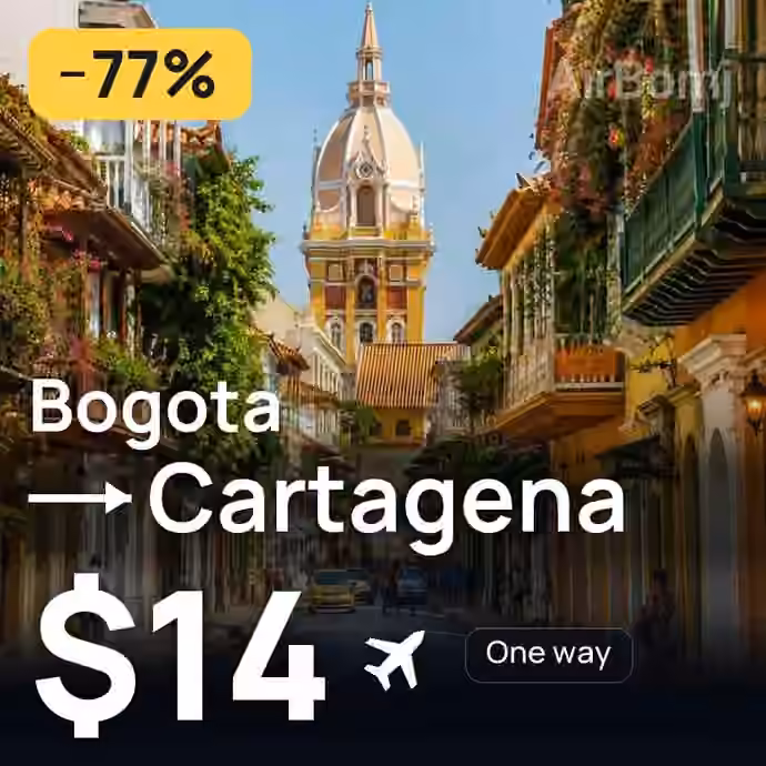 Bogota → Cartagena for $14