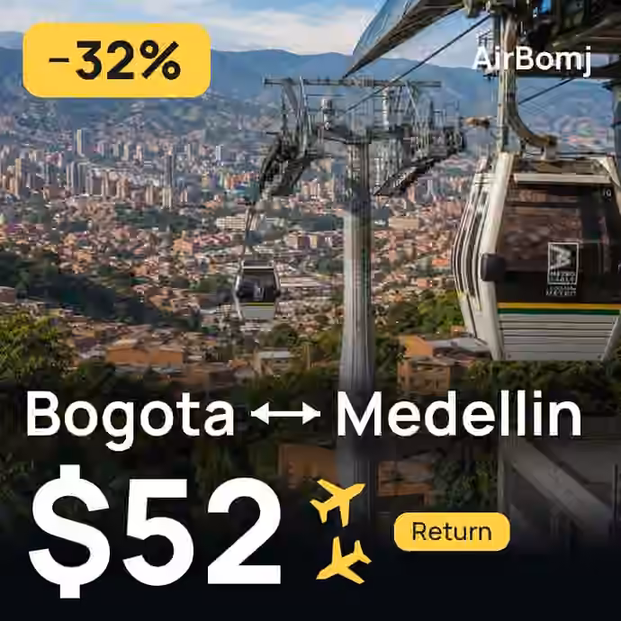 Bogota → Medellin for $52