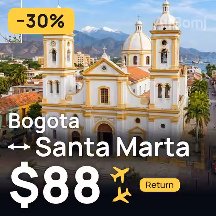 Bogota → Santa Marta for $88