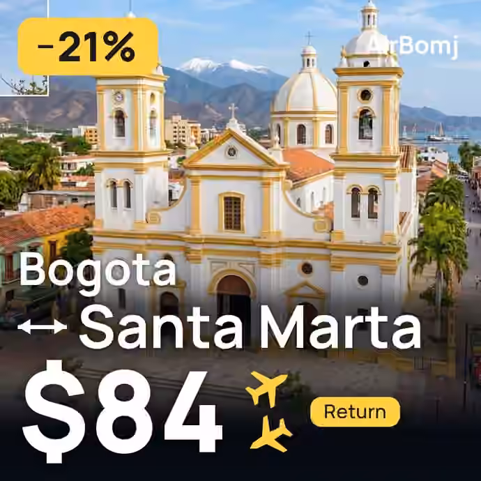 Bogota → Santa Marta for $84